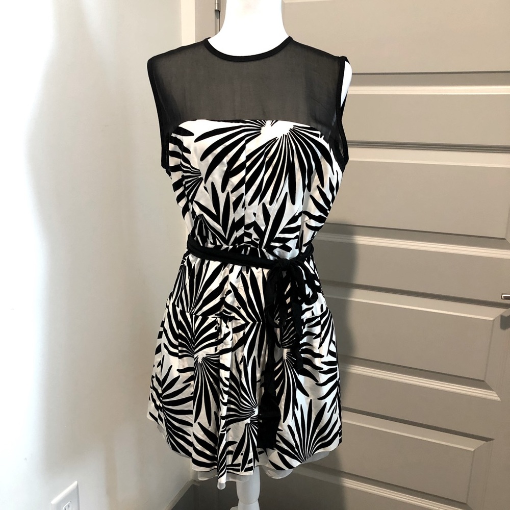 Diane von Furstenburg Silk & Velvet Sleeveless Dress WITH Pockets!!